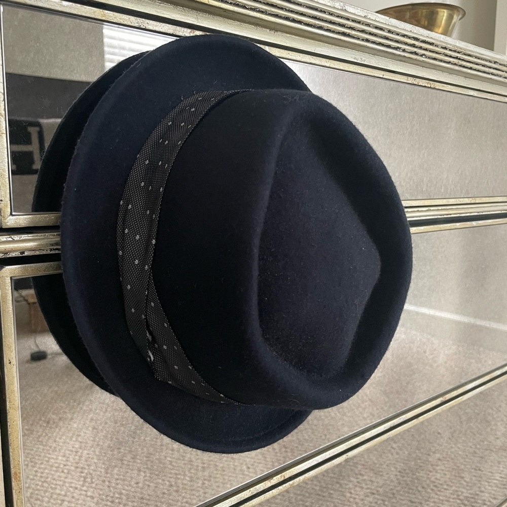 Navy blue top hat